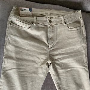 Marine Layer Slim Straight 5 pocket jeans